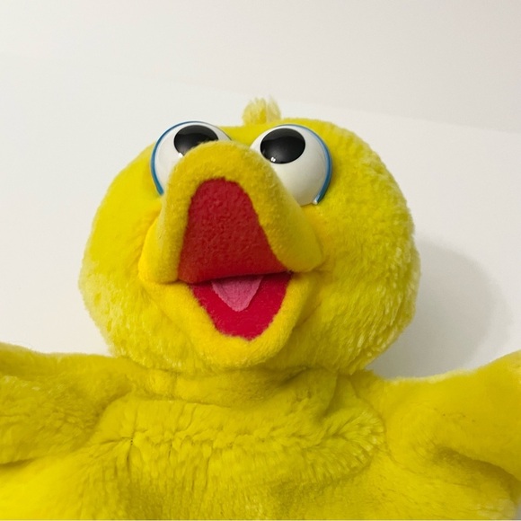 Vintage 1996 Jim Henson Sesame Street Big Bird 8" Hand Puppet Plush Tyco - Picture 3 of 16